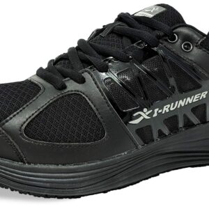 I-RUNNER Woman Pro Series Black Leather/Mesh 8 Wide (D) US