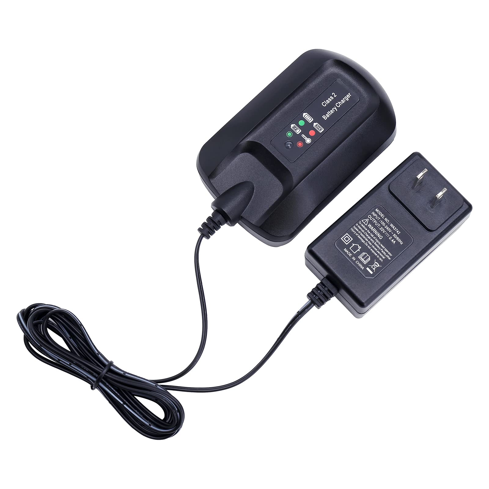 Elefly WA3742 Replacement for Worx 20V Battery Charger WA3732 Compatible with Worx 20V Lithium Battery WA3525 WA3520 WA3575 WA3578