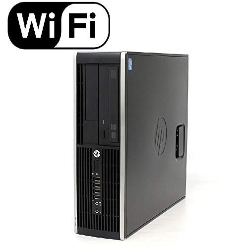 HP Elite SFF Computer Desktop (Intel Core i5 Processor, 16GB Ram, 2TB HDD, Dual 19 Inch LCD Monitor, WiFi, Bluetooth 4.0, DVD-RW, New Keyboard & Mouse) Windows 10 Home (Renewed)