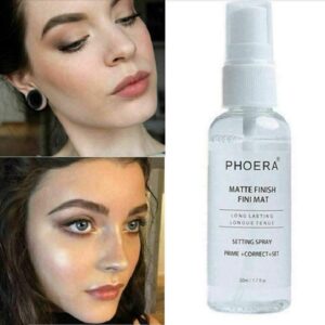 AQUAPURITY Phoera Makeup Setting Spray 3 In 1 Fixer, Primer & Corrector Matte Finish, Makeup Sealer Spray Long Lasting16Hr Wear Face Make Up Foundation Light Weight Beauty Blender