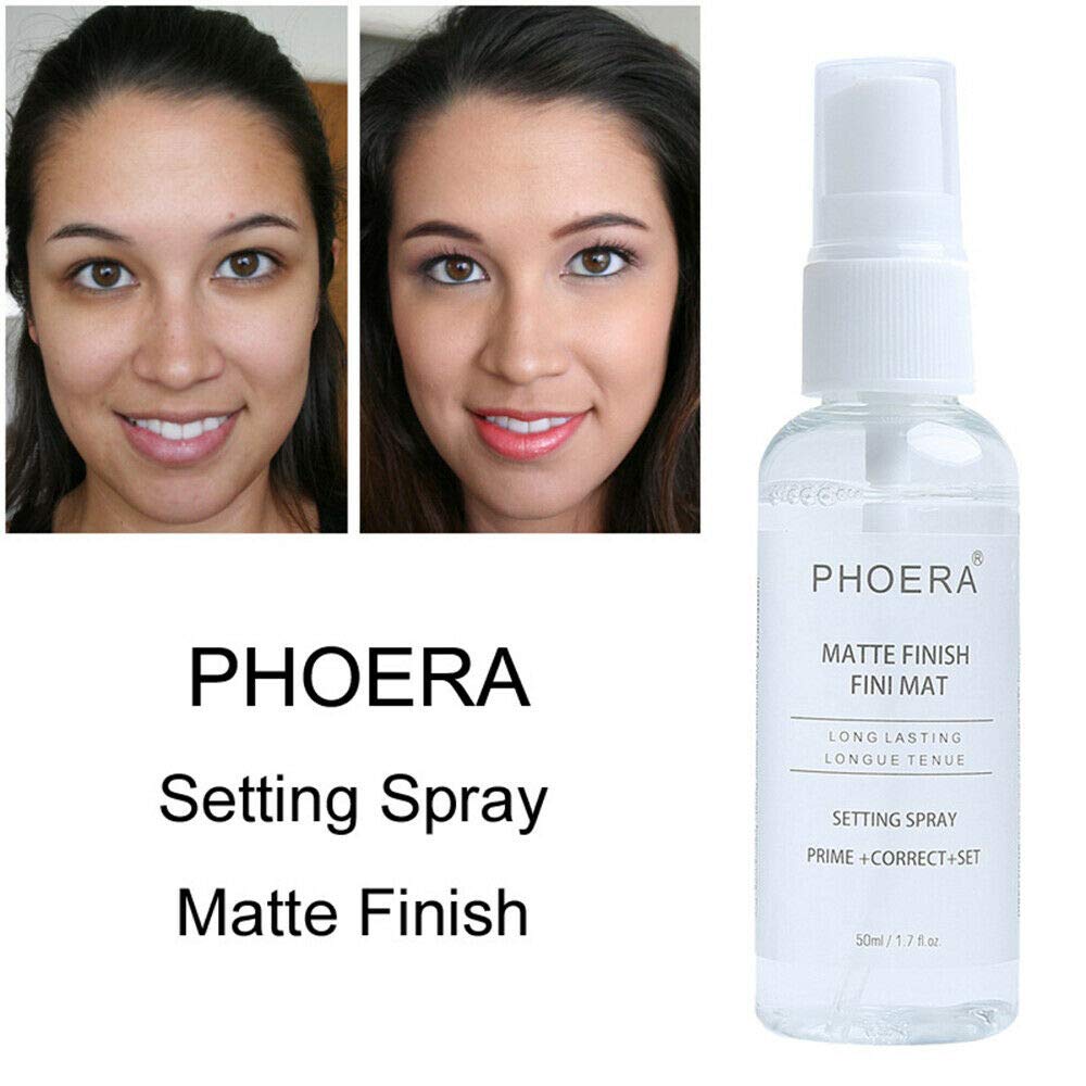 AQUAPURITY Phoera Makeup Setting Spray 3 In 1 Fixer, Primer & Corrector Matte Finish, Makeup Sealer Spray Long Lasting16Hr Wear Face Make Up Foundation Light Weight Beauty Blender