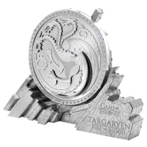 fascinations metal earth iconx game of thrones targaryen sigil 3d metal model kit