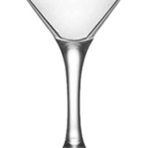 epure Milano Collection 8 Piece Stemmed Martini Glass Set - For Drinking Martinis, Manhattans, Vodka, Gin, and Cocktails (Martini Glass (6 oz))