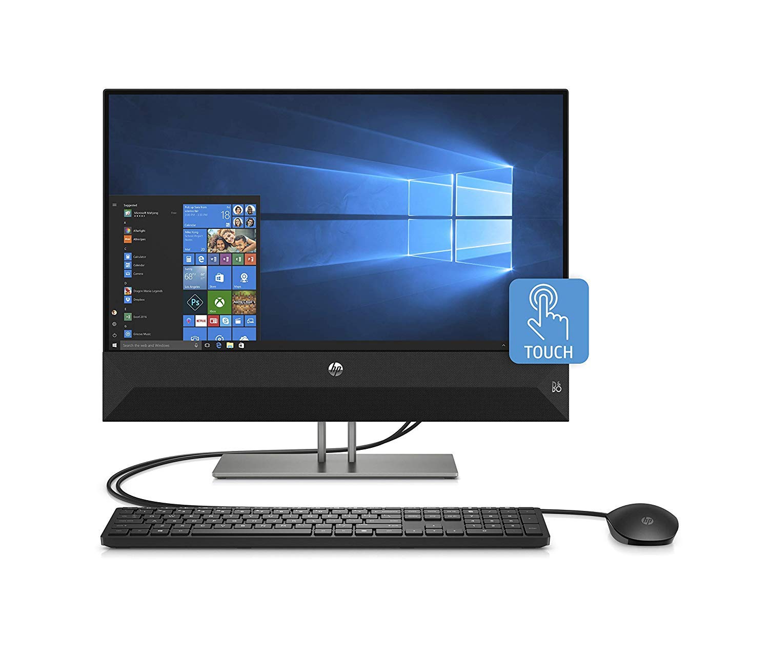 HP Pavilion 24 Desktop 512GB SSD 32GB RAM Extreme (Intel Core i7-9700K Processor 3.60GHz Turbo to 4.90GHz, 32 GB RAM, 512 GB SSD, 24" Touchscreen FullHD, Win 10) PC Computer All-in-One