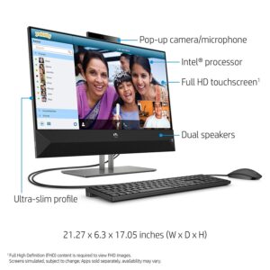 HP Pavilion 24 Desktop 512GB SSD 32GB RAM Extreme (Intel Core i7-9700K Processor 3.60GHz Turbo to 4.90GHz, 32 GB RAM, 512 GB SSD, 24" Touchscreen FullHD, Win 10) PC Computer All-in-One