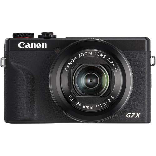 Canon PowerShot G7 X Mark III Point & Shoot Digital Camera Bundle w/Tripod Hand Grip, 64GB U3 SD Memory, Case and More