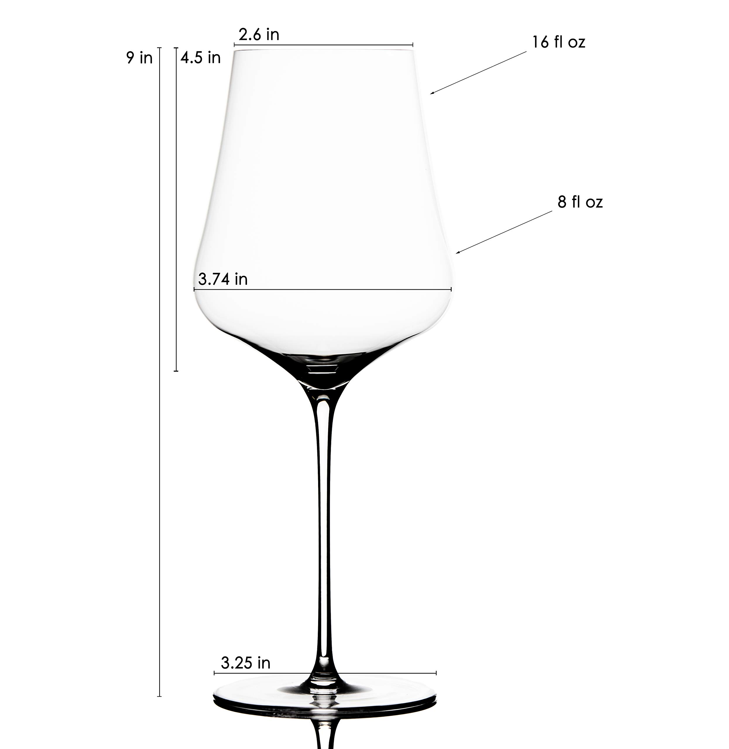 Gabriel-Glas Bundle - 2 items Set of 2 - Austrian Crystal Wine Glass -StandArt Edition, Microfiber Wine Glass Towel
