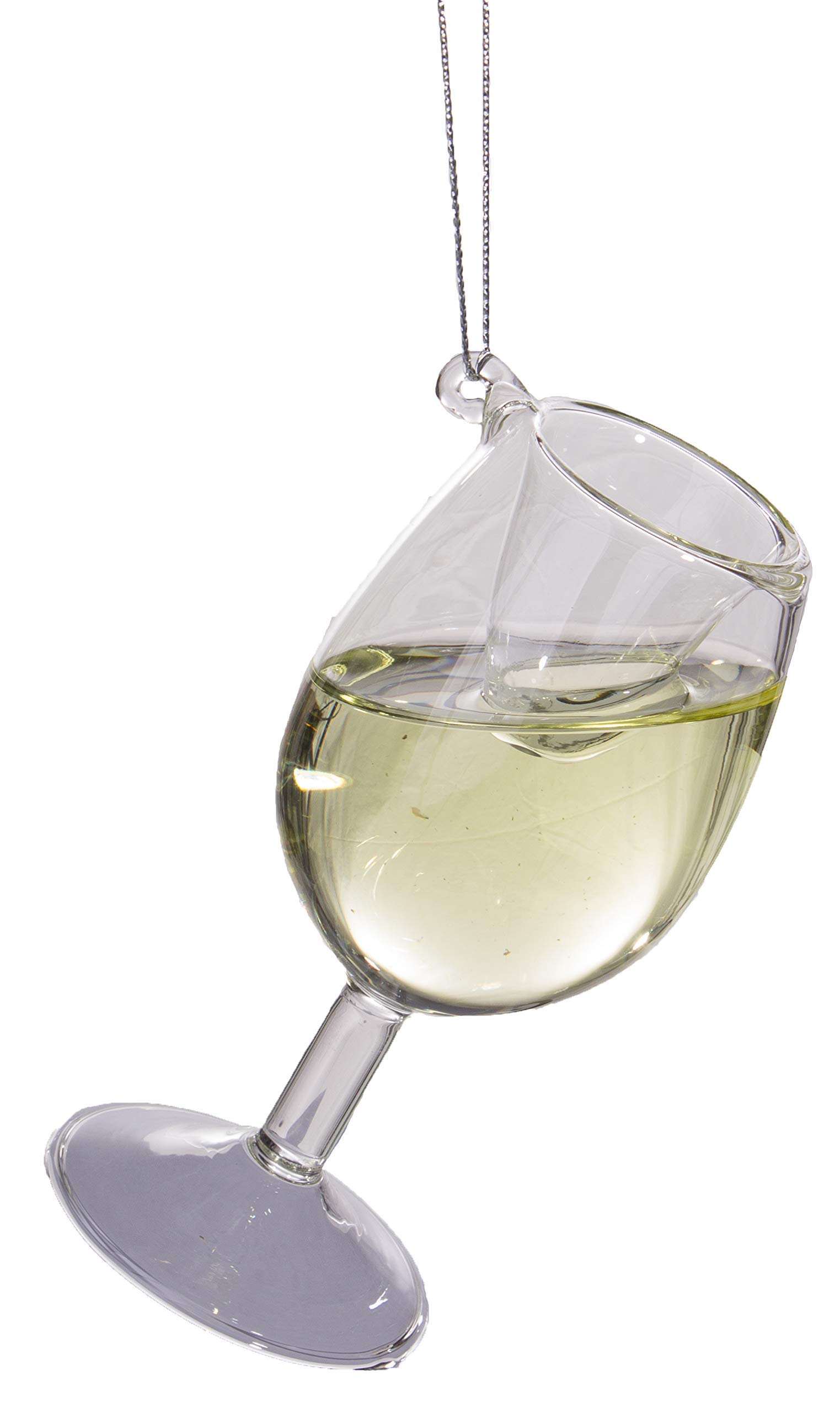 Wine Lovers Chardonnay Cheer Donnay Wine Glass Ornament w/Faux Wine