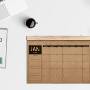 Calendar 2024-2025 - Wall Calendar Runs from Jan 2024 to Jun 2025, 18 Monthly Calendar Planner, Desk Calendar with Thick Kraft Paper for Home Office Organizing & Planning (16.5"x12.2") - Norjews