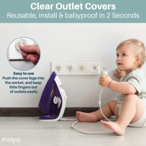 Inaya Complete Baby Proofing Kit - Child Safety Hidden Locks for Cabinets & Drawers, Adjustable Safety Latches, Corner Guards and Outlet Covers - Baby Proof Pack to Keep Your Child Safe at Home