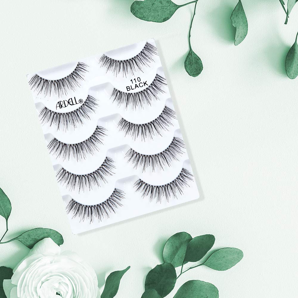 Ardell False Eyelashes, Natural 110, 5 pair + bonus pair Multipack for Eye-Lifting Effect