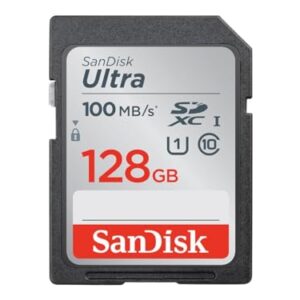 SanDisk Ultra Plus SD Card, 128GB, SDSDUNB-128G-GN6IN