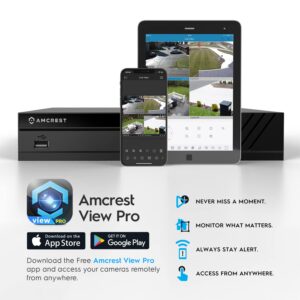 Amcrest 4K 16CH NVR (1080p/3MP/4MP/5MP/8MP) Network Video Recorder - Supports up to 16 x 8MP/4K IP Cameras, 16-Channel Supports up to 10TB HDD (Not Included) NV4116-A2