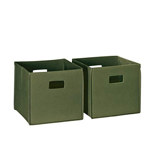 RiverRidge® 2 Pc Folding Storage Bin Set - Olive