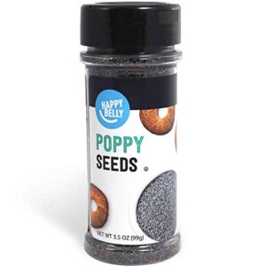 amazon brand - happy belly poppy seeds, 3.5 ounce (pack of 1)