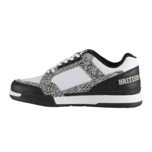 british knights mens metros fashion sneaker, black/cement/white, 8.5 us