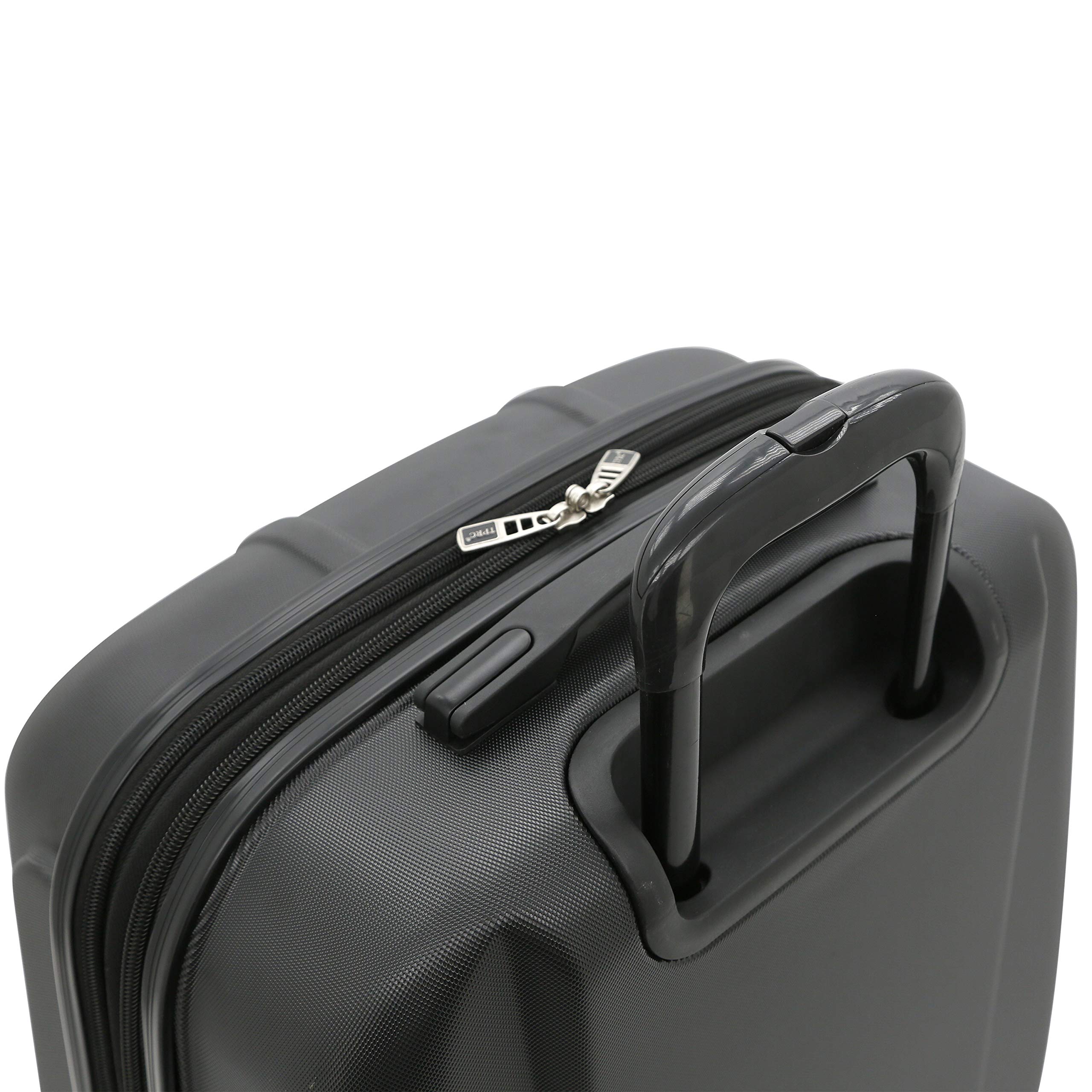TPRC Falkirk Hardside Expandable Spinner Luggage, Midnight Black, 3-Piece Set (20/24/28)