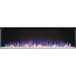 napoleon trivista primus 60 inch wall mount electric fireplace - black, nefb60h-3sv