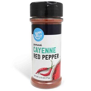 amazon brand - happy belly cayenne red pepper, ground, 2.75 ounce 1 count (pack of 1)