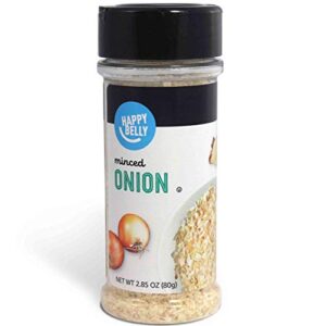 amazon brand - happy belly minced onion, 2.85 ounce (pack of 1)
