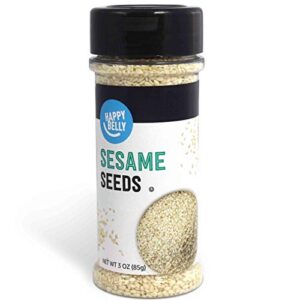 amazon brand - happy belly sesame seed, 3 ounce (pack of 1)