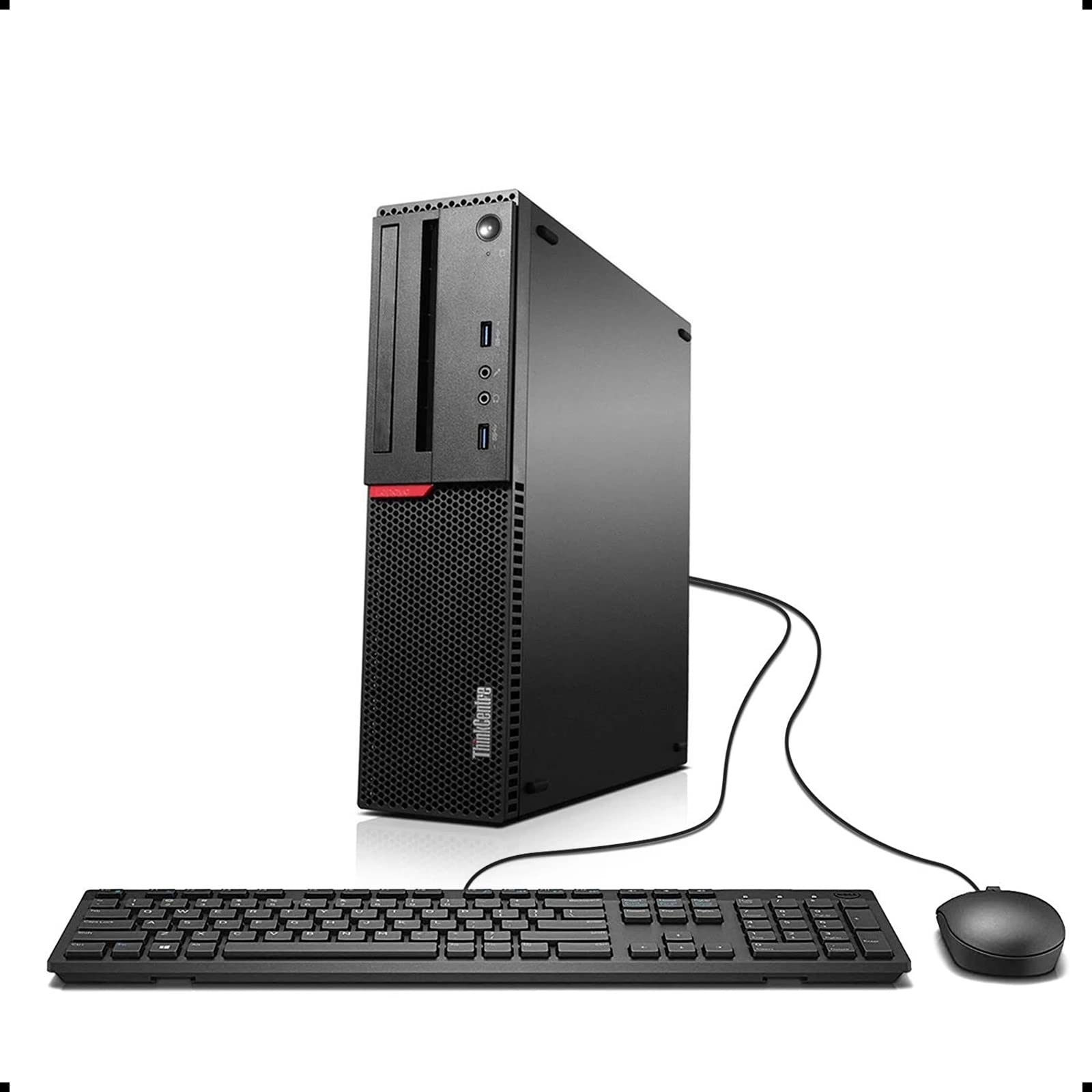 Lenovo THINKCENTRE M700 SFF Business PC, Intel Quad i7-6700 up to 4.0GHz, 16G DDR4, 500G, DVDRW, WiFi, BT 4.0, VGA, DP, Windows 10 64 Bit-Multi Language Supports English/French/Spanish(Renewed)