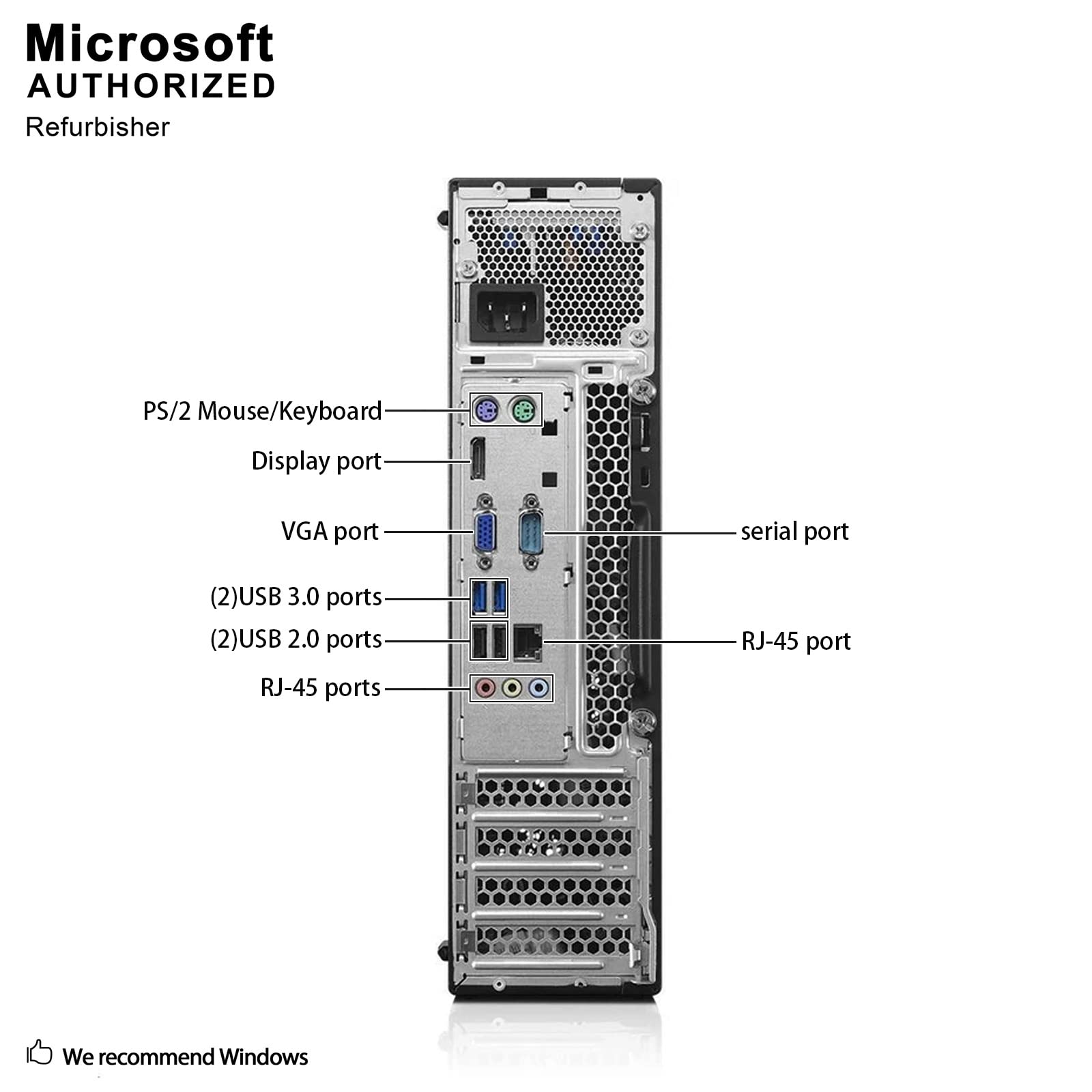 Lenovo THINKCENTRE M700 SFF Business PC, Intel Quad i7-6700 up to 4.0GHz, 16G DDR4, 500G, DVDRW, WiFi, BT 4.0, VGA, DP, Windows 10 64 Bit-Multi Language Supports English/French/Spanish(Renewed)