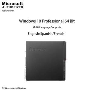 Lenovo THINKCENTRE M700 SFF Business PC, Intel Quad i7-6700 up to 4.0GHz, 16G DDR4, 500G, DVDRW, WiFi, BT 4.0, VGA, DP, Windows 10 64 Bit-Multi Language Supports English/French/Spanish(Renewed)