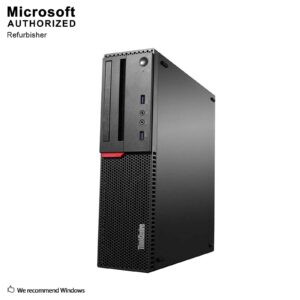 Lenovo THINKCENTRE M700 SFF Business PC, Intel Quad i7-6700 up to 4.0GHz, 16G DDR4, 500G, DVDRW, WiFi, BT 4.0, VGA, DP, Windows 10 64 Bit-Multi Language Supports English/French/Spanish(Renewed)