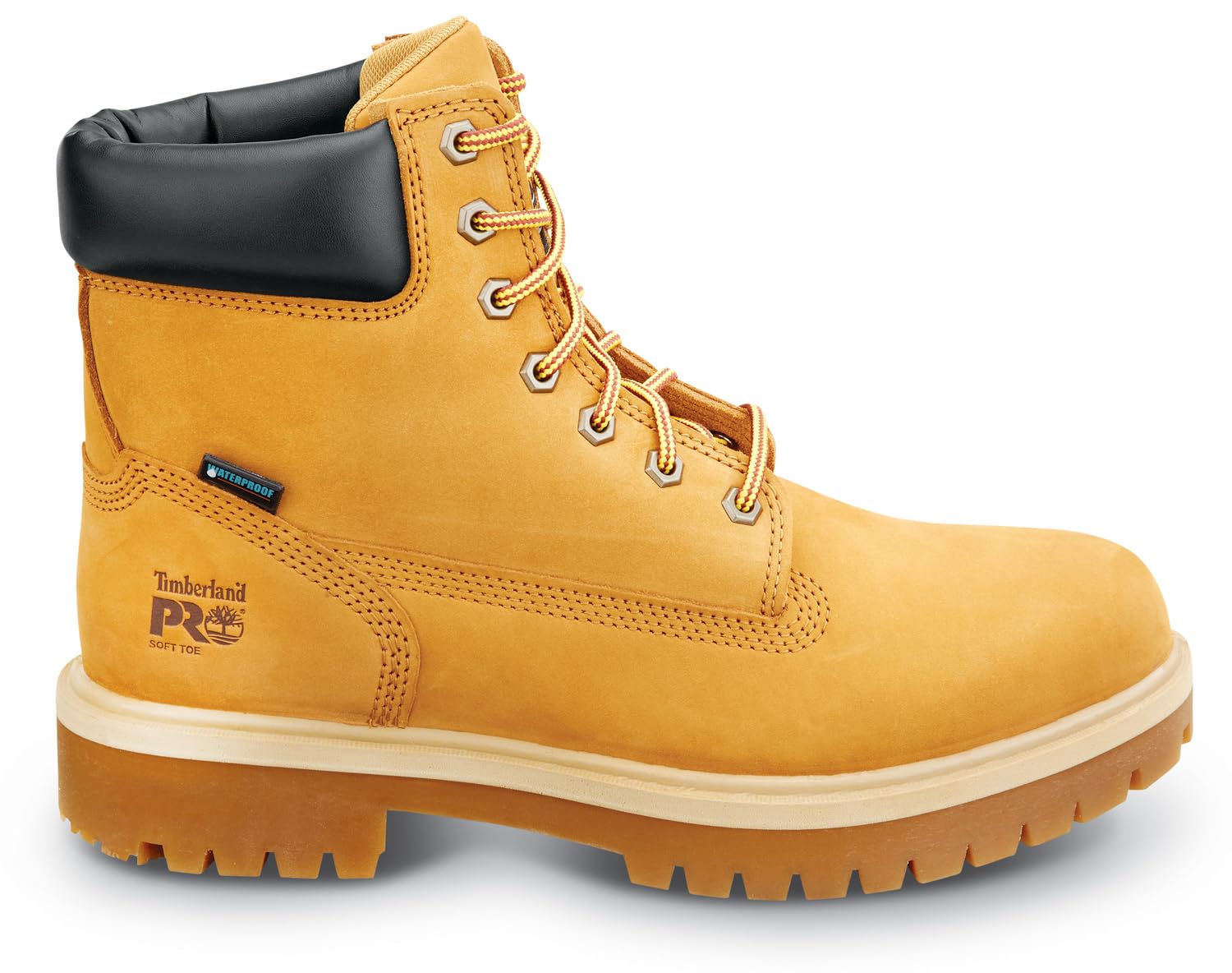 Timberland PRO 6IN Direct Attach Men's, Wheat, Soft Toe, MaxTRAX Slip Resistant, WP/Insulated Boot (10.5 W)