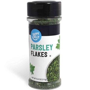 amazon brand - happy belly parsley flakes, 0.4 ounce (pack of 1)