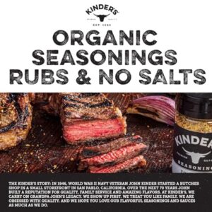 Kinder's Organic The Blend Seasoning (Salt, Pepper and Garlic), Premium Quality Seasoning, MSG Free and USDA Certified Organic, 3.5oz