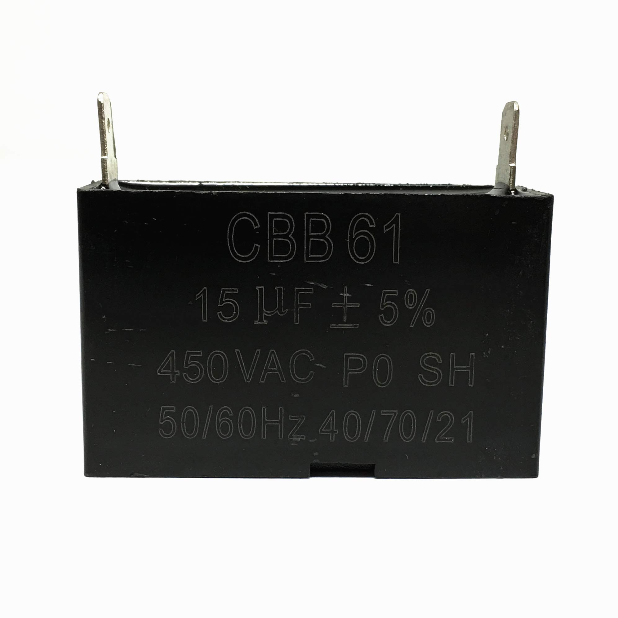 POWER PRODUCTS Capacitor 450VAC 15uF 15μf 50/60Hz CBB61 PO SH 40/70/21 Generator