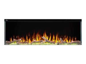 napoleon trivista 50 inch wall mount electric fireplace - black, nefb50h-3sv