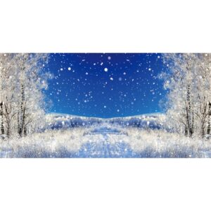 lfeey 20x10ft dreamy forest snowflake background winter alps snowy landscape photography backdrop falling snow covered pine tree fir mountain snowfield christmas new year holiday studio vinyl props