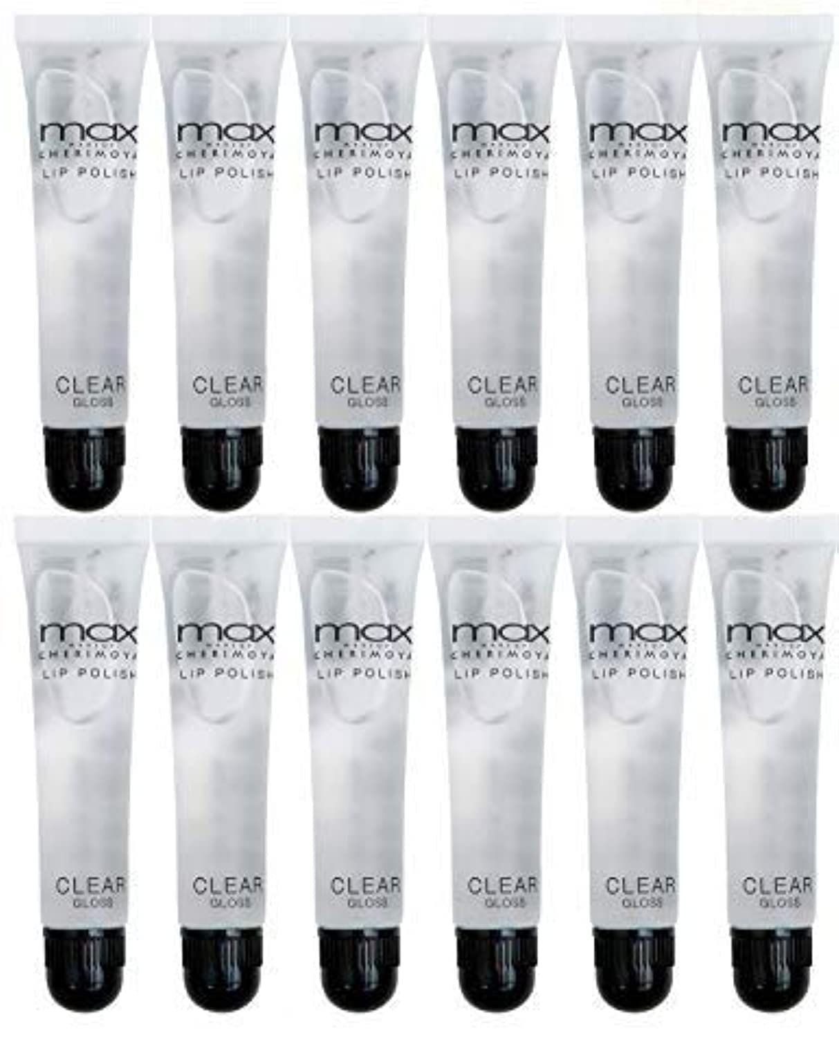 max MAKEUP CHERIMOYA Clear Lip Polish bulk (12 Pieces)