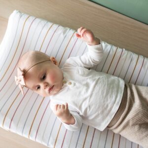 Premium Knit Diaper Changing Pad Cover"Piper" by Copper Pearl