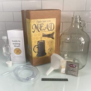 Mead Making Kit by Must Bee- 1 Gallon Reusable Fermentation Kit to Make Honey Wine