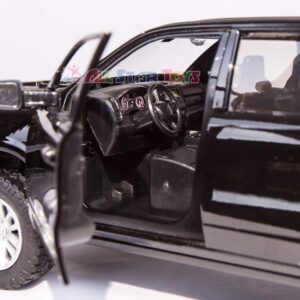 Dodge Ram 1500 Crew Cab Laramie, Black, 2019, Model Car,, Motormax 1:24