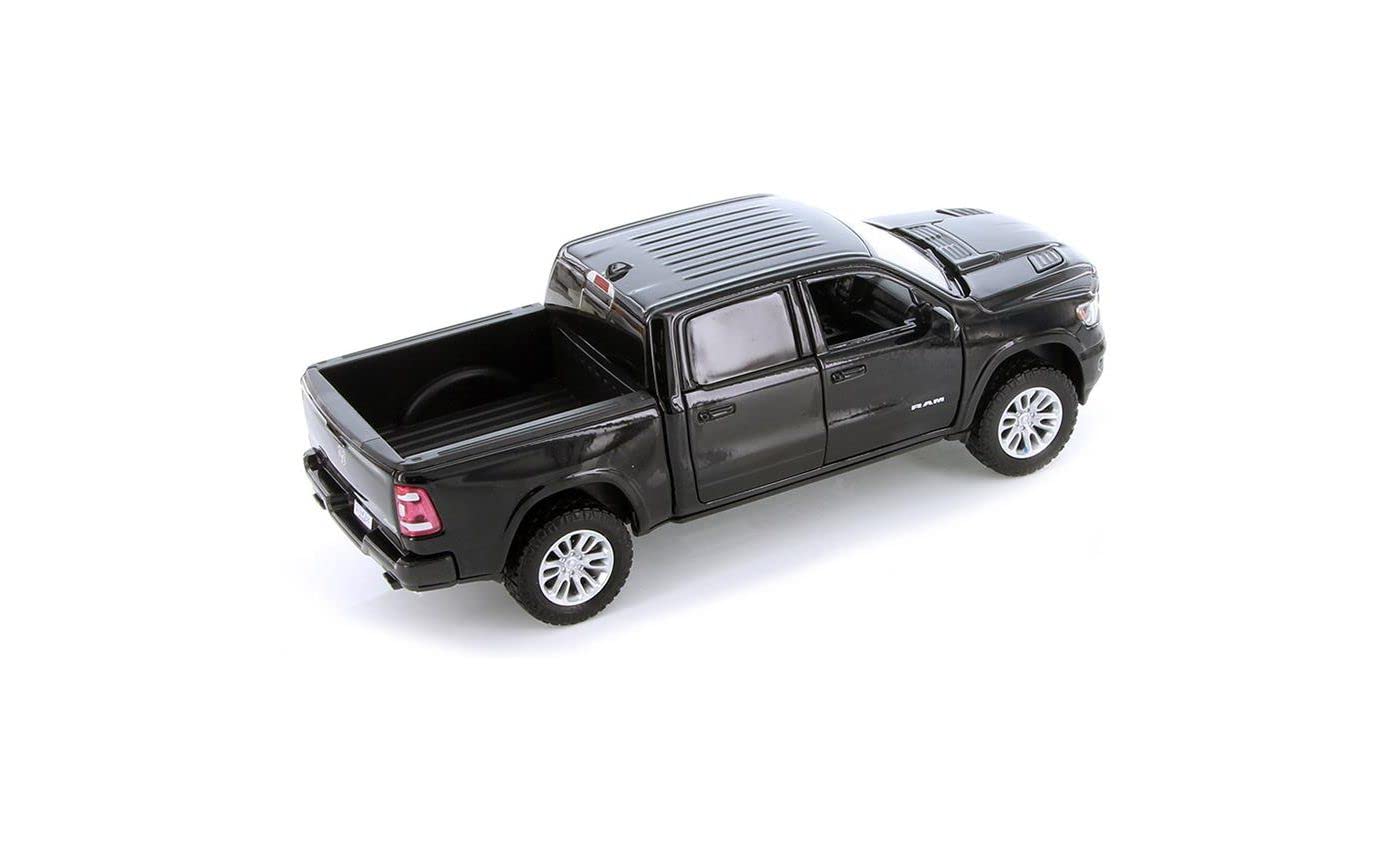 Dodge Ram 1500 Crew Cab Laramie, Black, 2019, Model Car,, Motormax 1:24