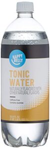 amazon brand - happy belly water tonic liquid, 33.8 fl oz (pack of 1)