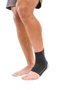 mueller sports medicine ankle support sleeve, for men and women, black, medium