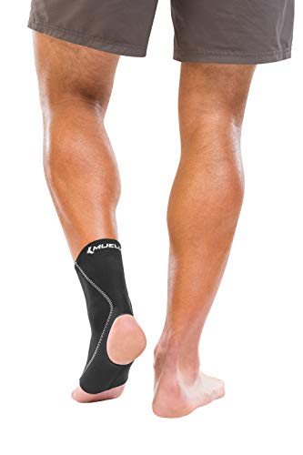 MUELLER Sports Medicine Ankle Support Sleeve, For Men and Women, Black, Medium