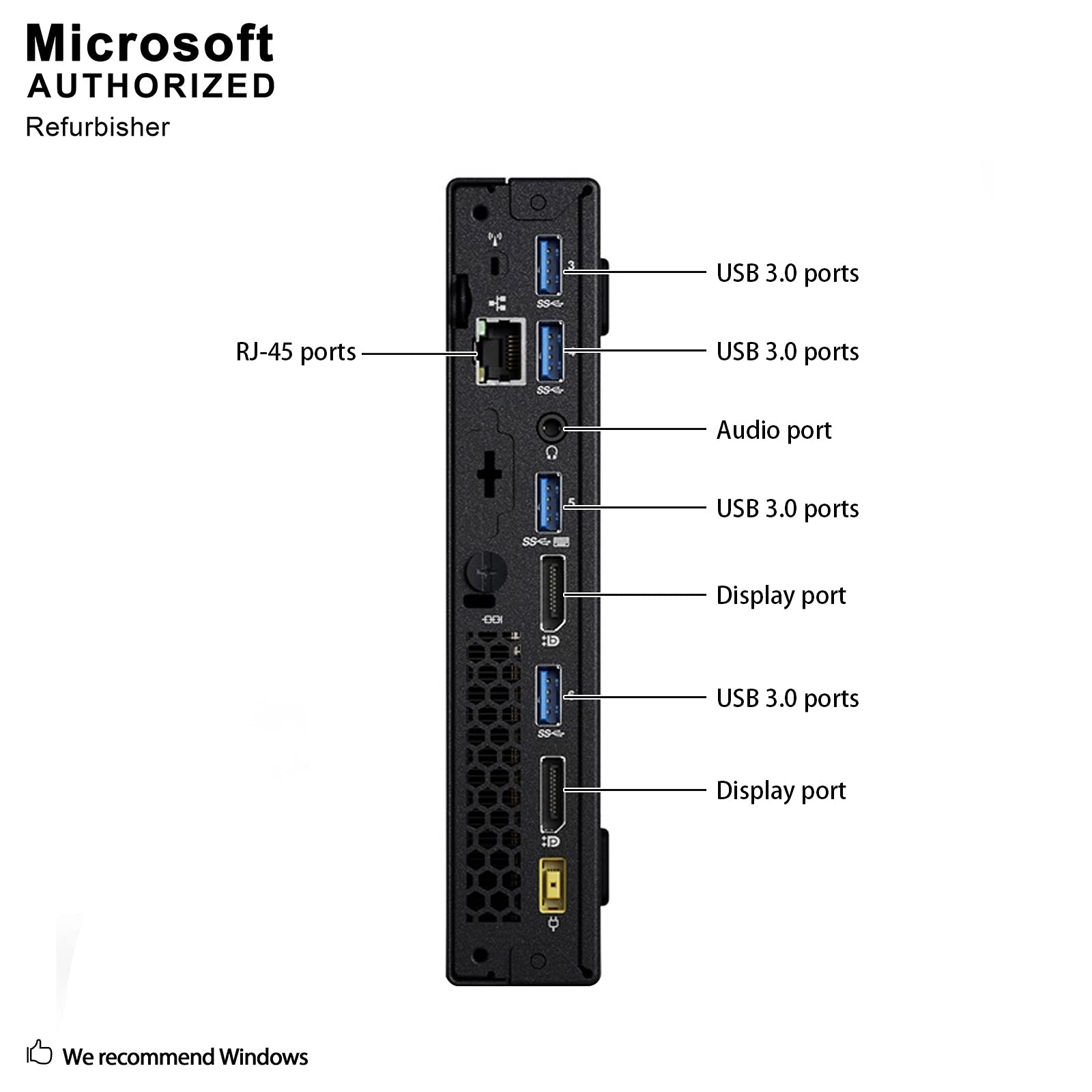 Lenovo Think Center M700 Tiny Desktop PC,Intel Quad Core I5-6500T 2.5GHz up to 3.1G,8GB, 256GB SSD,WiFi,BT 4.0,HDMI,USB 3.0,DP Port,W10P64 (Renewed)