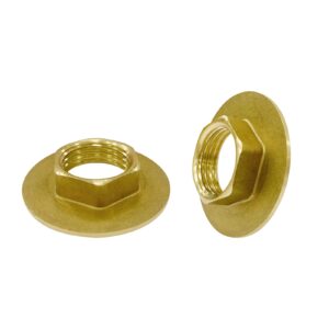 gotonovo Lock Nuts to Secure Faucet 1/2 Inch Brass for Installation Kit of Faucet Bathroom Pop-Up Locknuts 2 Pack