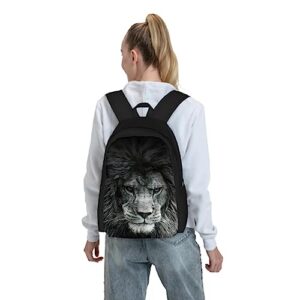 Srufqsi Lion Backpack School Bookbag For Boys Girls College Backpack Laptop Backpacks Travel Daypack For Teen Women Men