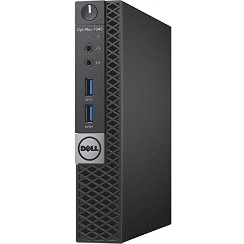 Dell Optiplex 7040 Micro Form Factor Desktop, Intel Quad Core i5 6500T 2.5Ghz, 16GB DDR4, 1TB SSD, Wi-Fi, HDMI, Windows 10 Pro (Renewed)