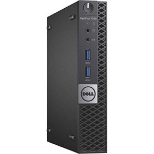 Dell Optiplex 7040 Micro Form Factor Desktop, Intel Quad Core i5 6500T 2.5Ghz, 16GB DDR4, 1TB SSD, Wi-Fi, HDMI, Windows 10 Pro (Renewed)