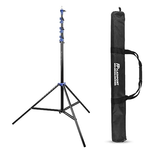 Flashpoint 13' Blue Color Coded Pro Air Cushioned Heavy Duty Light Stand for Photography, Lightwight, Portable and Durable Photography Light Stand Tripod is Suitable for Pro Photography