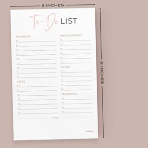 To-Do List Rose Gold Planner Notepad, 5.5 x 8.5 in. (To-Do List)